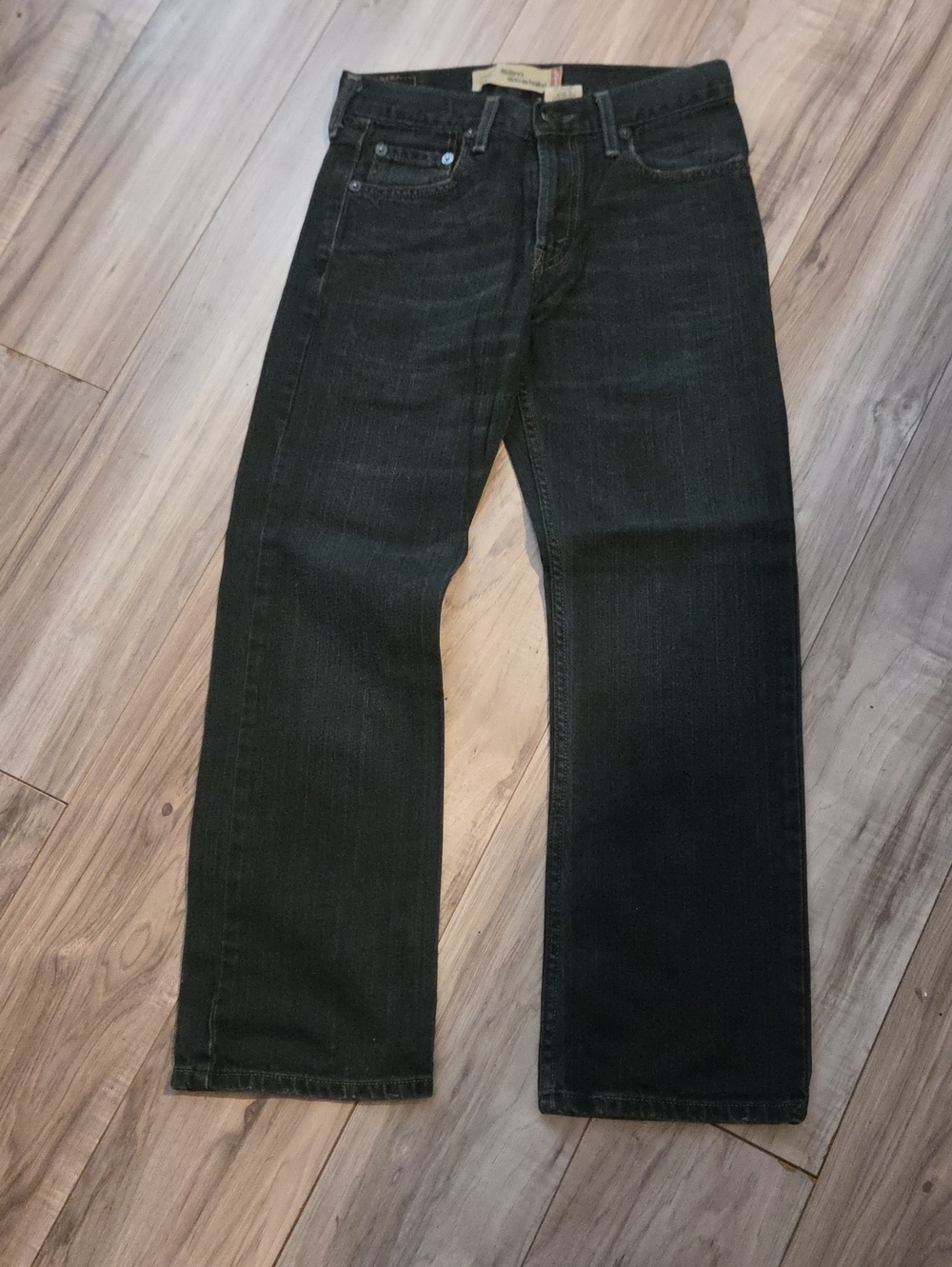 Signature by Levi Strauss Men's Black Straight Pants